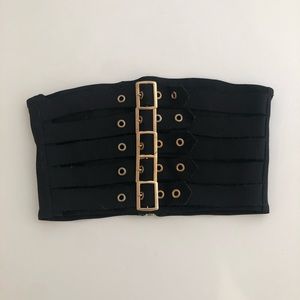 Black belted tube too